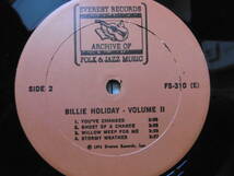 追悼安レア1点物!1976年LP Billie Holiday VolumeⅡ/ビリー・ホリディ/US/買時!!!_画像5