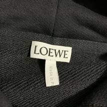 美品 LOEWE 【大人気デザイン】ロエベ パーカー スウェット トレーナー トップス アナグラム 羊革 ラムレザー ロゴ 黒 メンズ サイズXL_画像6