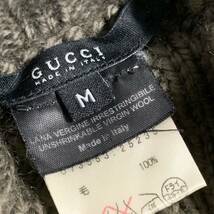 極美品 グッチ【人気デザイン】 GUCCI セーター ニット トップス ハイネック ウール メンズ カーキ サイズM_画像5