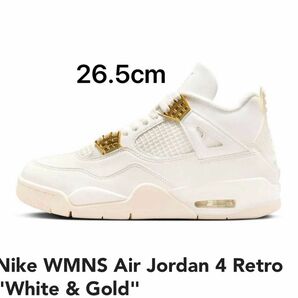 Nike WMNS Air Jordan 4 Retro "White & Gold"