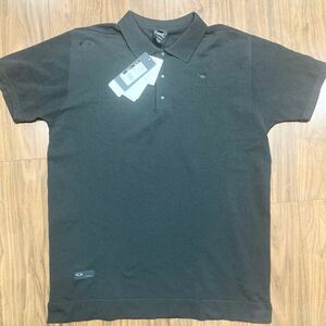 新品　OAKLEY オークリー スカル刺繍　半袖ゴルフシャツ　XXL メンズゴルフウェア　Tシャツ 半袖シャツ　ブラック黒