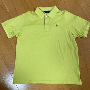 マンシングウェア 半袖ポロシャツ LL メンズゴルフウェア ライムグリーン 半袖ゴルフシャツの画像1