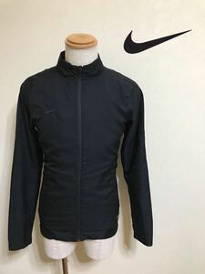 【美品】 NIKE FOOTBALL ナイキ フットボール ウーヴンジャケット トレーニング ウェア ブラック サッカー サイズM 170/88A 長袖 黒 688398