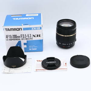 TAMRON 高倍率ズームレンズ AF18-200mm F3.5-6.3 XR DiII キヤノン用 APS-C専用 A14E　#240325_535334