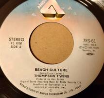 【80s 7inch】トンプソン・ツインズ / ライズ Thompson Twins / Lies 7RS-61 日本盤_画像3