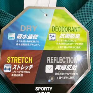 3Lサイズ！高貴紳士的！SPORTY WEAR！吸水速乾！抗菌防臭！再帰反射！ストレッチ！半袖！メッシュ素材！機能的Tシャツ！新品！の画像2