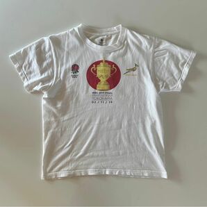 ラグビーワールドカップ　2019日本大会　決勝　記念　Ｔシャツ M 日の丸　RWC YOKOHAMA 02／11／19 中古