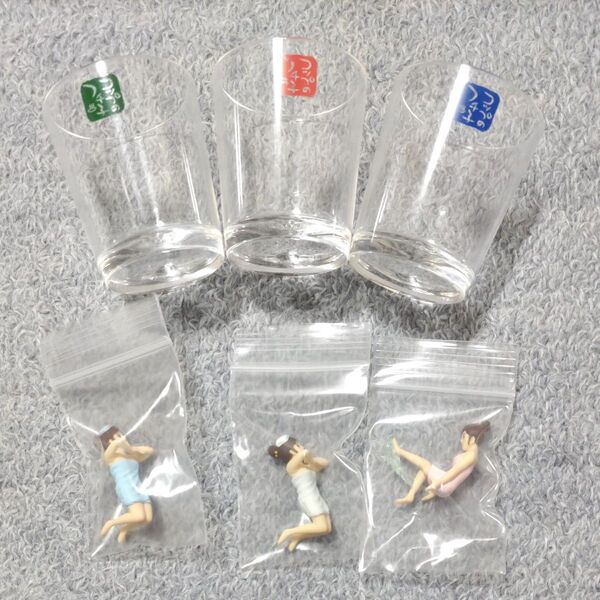 コップのフチ子 フィギュアセット!《グラス付き》