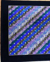 緑屋s■ イタリア製　ミッソーニ　MISSONI　ウール 絨毯　幅約122x204cm　　　bni/3-204/H#ヤマト180_画像3