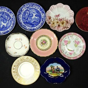 緑屋z■ デミタスカップ＆ソーサー 9点 ウェッジウッド SANDLAND SPODE i9/3-6315/29-4#80の画像3