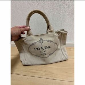 正規品　プラダ　PRADA カナパ　ベージュ