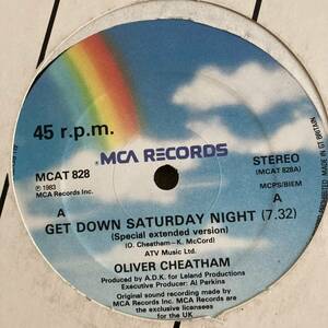 Oliver Cheatham - Get Down Saturday Night 12 INCH