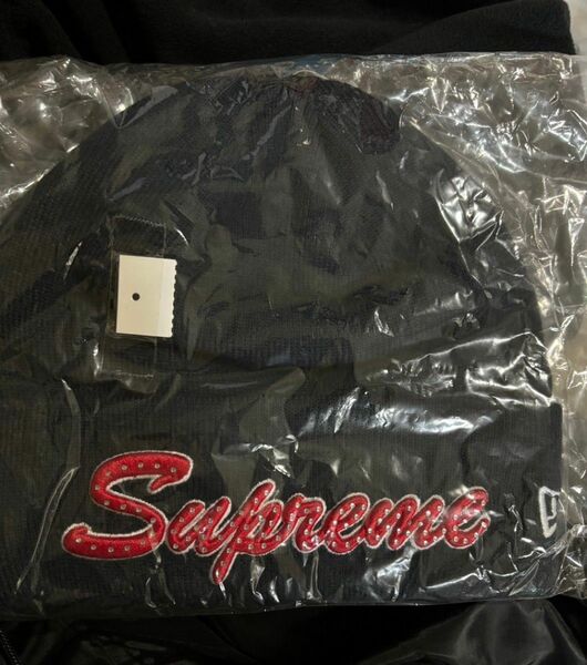 【月末限定価格】Supreme New Era Script Beanie Navy