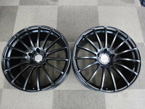 ２本★マットブラック再塗装★鍛造　FORGED★AVS　モデル　F15　20インチ　10J　IS35　PCD120-5H★BMW　レクサスLS