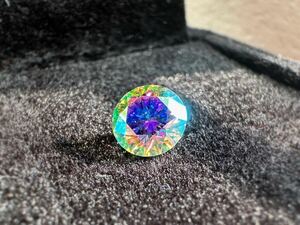 ファンタジーブルー&イエロー　モアサナイト　1.0ct 6.5mm 一個ずつ2個セット