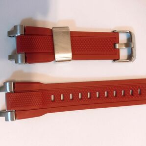 CASIO G-SHOCK 腕時計 MTG-B1000専用交換ベルト ラバー ベルト G-SHOCK用代替ベルト赤色
