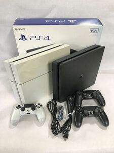 PS4 プレイステーション4 PlayStation4 500GB SONY ソニー CUH-2000A B01ジェットブラック CUH-1100A ホワイト 通電確認 初期化済 中古品