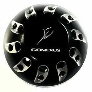 K87 GOMEXUS ゴメクサス パワーハンドルノブ ラウンド アルミ ブラック 38mm SHIMANO Type-A/DAIWA-S size 中古品の画像3