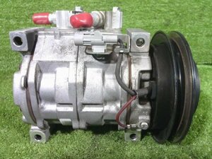 デュトロ XZC645M N04C-UN 　エアコンコンプレッサー 　134a 24V Vベルト DENSO 447220-5842 10S13C 車上テスト済 184,262km外し