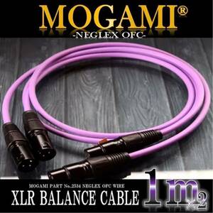 [ bargain ]MOGAMI2534 XLR Canon cable 1.0m× 2 ps [ new goods!]