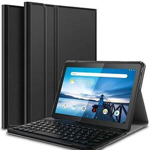 【送料無料】 NEC LAVIE Tab E TE410/JAW PC-TE410JAW/Lenovo tab M10用超薄レザーケース付き Bluetooth キーボード ブラック