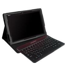 【送料無料】docomo FUJITSU ARROWS Tab F-04H 専用 レザーケース付き Bluetooth キーボード☆日本語入力対応☆ブラック_画像3