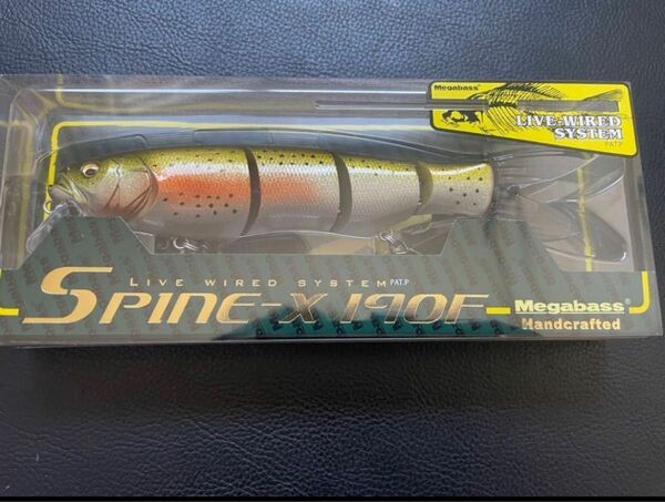 24時間以内発送 商品番号2222 Megabass　メガバス SPINE-X 190F スパインエックス GLXレインボー