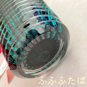 バカラ Baccarat 花瓶 クリスタルガラス クリア 花瓶 美品 小物 Ｌ ダークグリーンの画像5