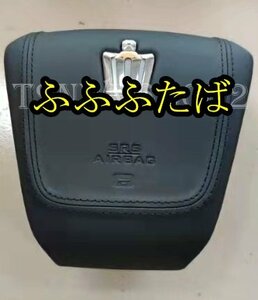 トヨタ 210系 2012 - 2018 クラウン AWS210 GRS210 ARS210 GRS211 黒いステッチ入りレザー エアバッグ カバー