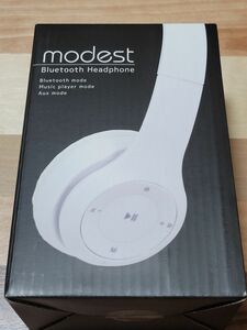 modest ワイヤレスイヤホン ヘッドホン Bluetooth イヤホン ホワイト Soundcore ワイヤレスヘッドホン