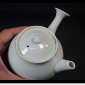 高野清鳳 急須 2個 煎茶道具  茶器 茶道具 白磁 在銘 京焼 共箱の画像8
