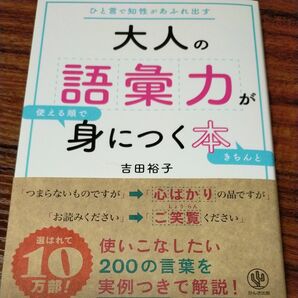 大人の語彙力が使える順できちんと身につく本　ひと言で知性があふれ出す 吉田裕子　ビジネス本