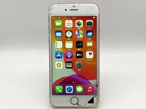 【中古・ジャンク】液晶波面割れ タッチ不良 Apple iPhone 6s 64GB SoftBank解除版 ローズゴールド NW〇 本体 A-11501