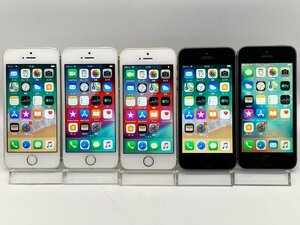 【中古・ジャンク】まとめ売り5台 液晶画面浮き 色ムラ 他 Apple iPhone5s au NW利用制限〇 本体 A-97903