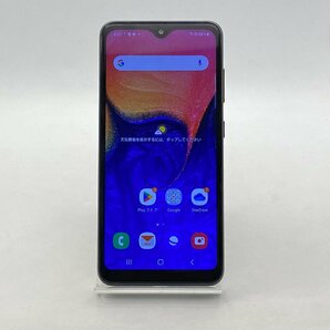 【中古・ジャンク】背面パネル浮き サムスン Galaxy A20 SCV46 au解除版SIMフリー ブラック NW利用制限〇 本体 A-93838の画像1