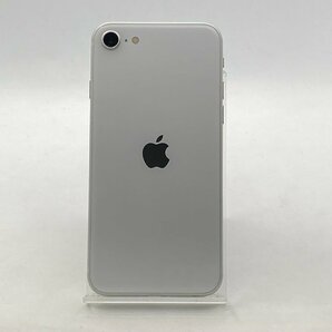 【中古・ジャンク】液晶割れ Apple iPhoneSE 2nd 64GB au解除版SIMフリー ホワイト NW利用制限〇 本体 A-91791の画像2