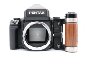 PENTAX ペンタックス 67II + 木製グリップ 中判フィルムカメラ 訳あり品