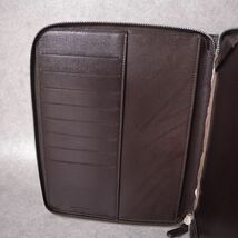 ブルネロクチネリ Brunello Cucinelli db21-0660 イタリア製 レザー iPadケース アイパッド　ダークブラウン ジャンク_画像6