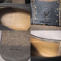 ルイヴィトン Louis Vuitton 4-YB233 スクエアトゥ レザーシューズ 本革 ビジネスシューズ ブラック 7 26 メンズ_画像7