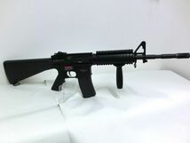 E7★ジャンク品 MARUI ナイツ・アーマメント/ストーナーライフル SR-16 M4カービンタイプ オートマチック電動エアーガン 元箱付 ミリタリー_画像6