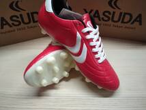 ヤスダ YASUDA サッカーシューズ サッカースパイク LIGARESTA Pro-aw YSD-S24.002 RED/WHT 26,0cm 人工皮革(マイクロファイバー)_画像3