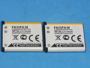 FUJI FILM 未使用品 純正バッテリー NP-45 ２個 管理613