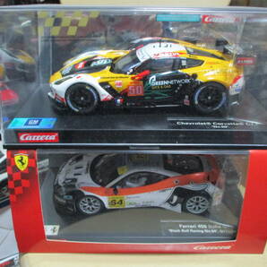 CARRERA / FERRARI 458 ITALIA GT3 / CHEVROLET CORVETTE C7R / 1/24 新品未走行 2台セットの画像1