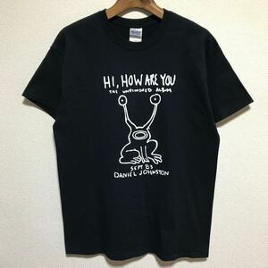 [即決古着]DANIEL JOHNSTON/ダニエル・ジョンストン/Hi, How Are You Tシャツ/バンドT/ブラック/GILDAN(ギルダン)製/Mサイズ