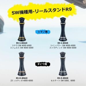 正規品 ゴメクサス リールスタンド 55mm シマノ 用 ネイビーゴールド ステラ ツインパワー ストラディックスフェロス ダイワの画像2