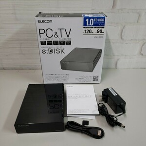 603y0615★エレコム 外付けハードディスク 1TB USB3.0対応 ブラック ELD-CED010UBK