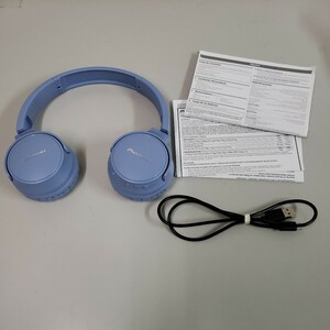 603y1103★パイオニア S3wireless ヘッドホン SE-S3BT:Bluetooth/ 密閉型/ブルー SE-S3BT(L)