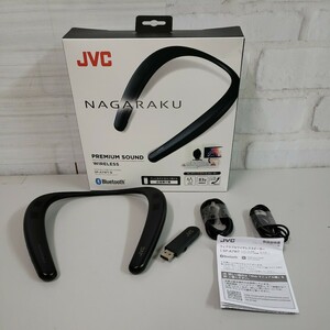 603y1305★JVCケンウッド JVC SP-A7WT-B NAGARAKU ウェアラブルネックスピーカー ワイヤレス Bluetooth 約15時間連続再生 本体約83g