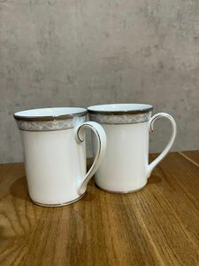 Noritake ノリタケ ハンプシャープラチナ マグカップ ペア