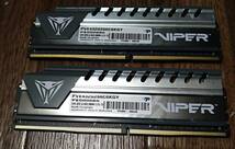 ☆その5　DDR4メモリー 16GB×2（32GB）PVE432G266C6KGY S/N:PE000565　Patriot ViperDDR4 2666 PC4-21300　中古_画像1